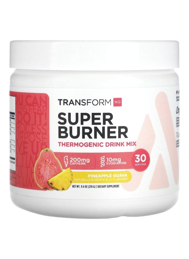 TransformHQ, Super Burner, Thermogenic Drink Mix, Pineapple Guava, 9.6 oz (270 g)
