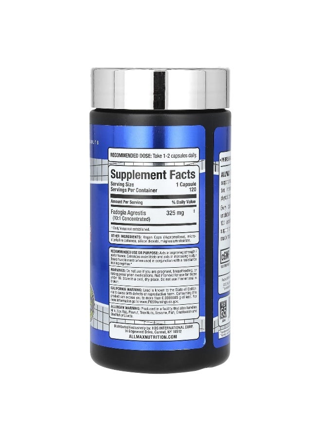 ALLMAX, Essentials, Fadogia Agrestis, 325 mg , 120 Capsules