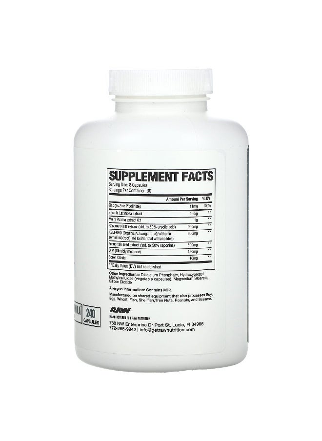 Raw Nutrition, Test, 240 Capsules