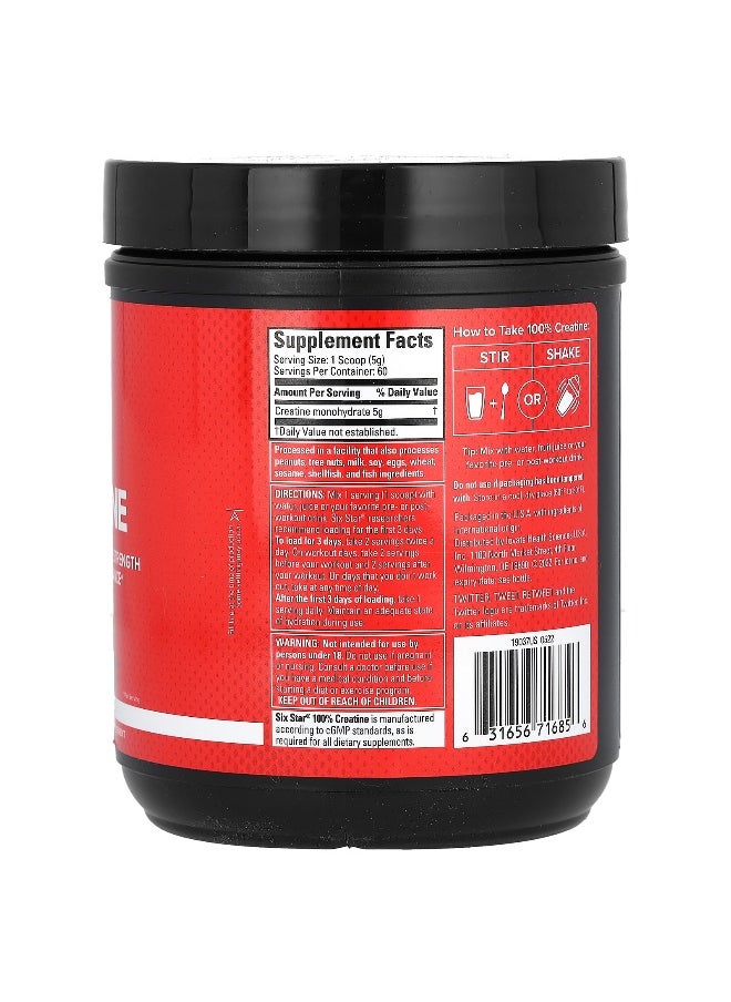 SIXSTAR, 100% Creatine, Unflavored, 10.58 oz (300 g)