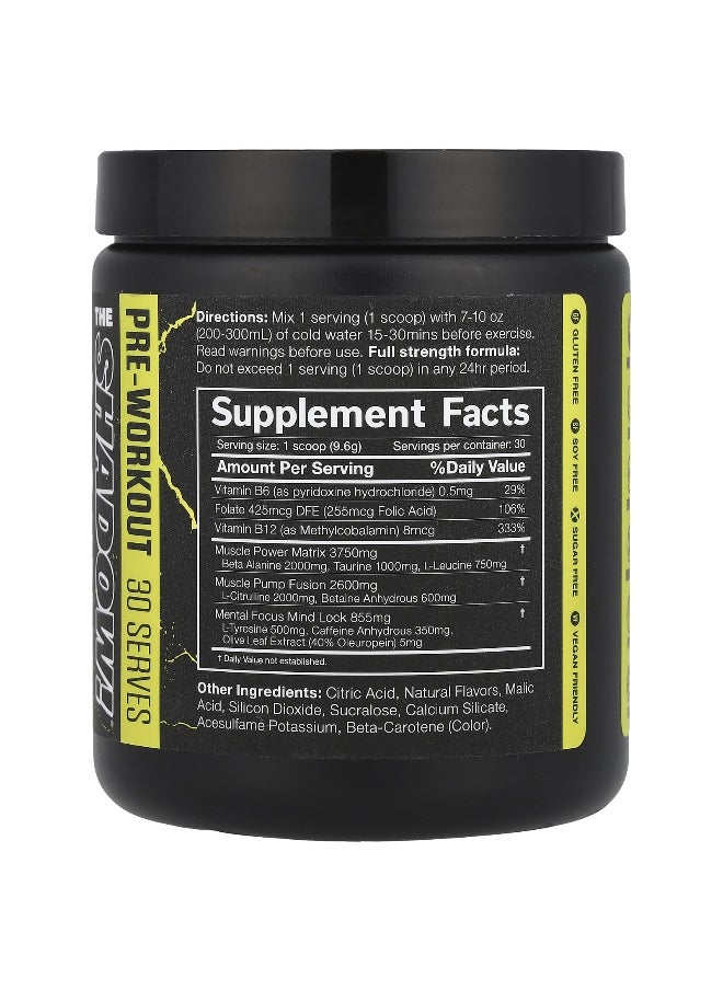 JNX Sports, The Shadow!®, Pre-Workout, Lemon, 10.16 oz (288 g)