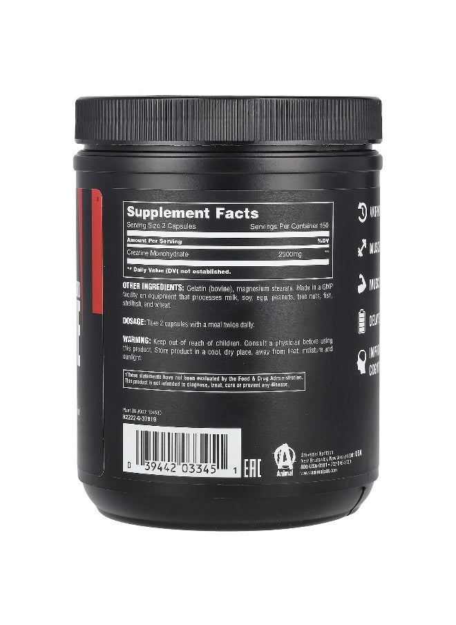 Animal, Micronized Creatine, 2,500 mg, 300 Capsules