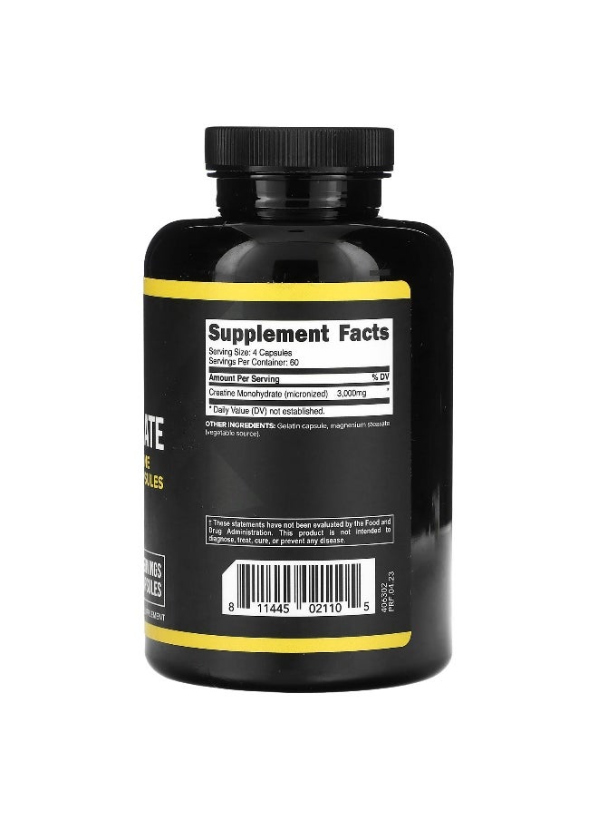 Primaforce, Creatine Monohydrate, 3,000 mg, 240 Capsules (750 mg per Capsule)