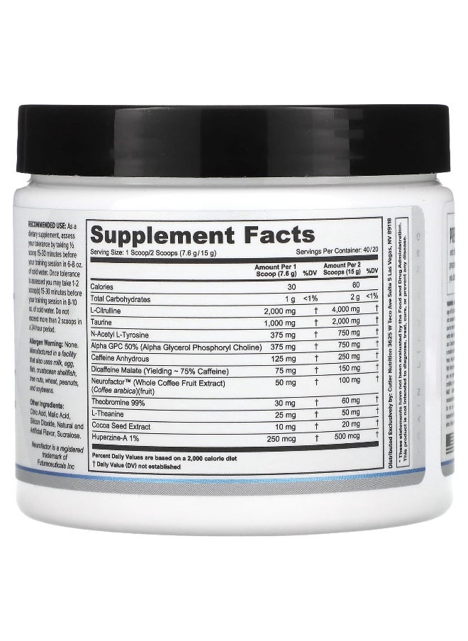 Cutler Nutrition, Prevail, Pre-Workout Primer, Sour Blue Straws, 10.7 oz (302 g)