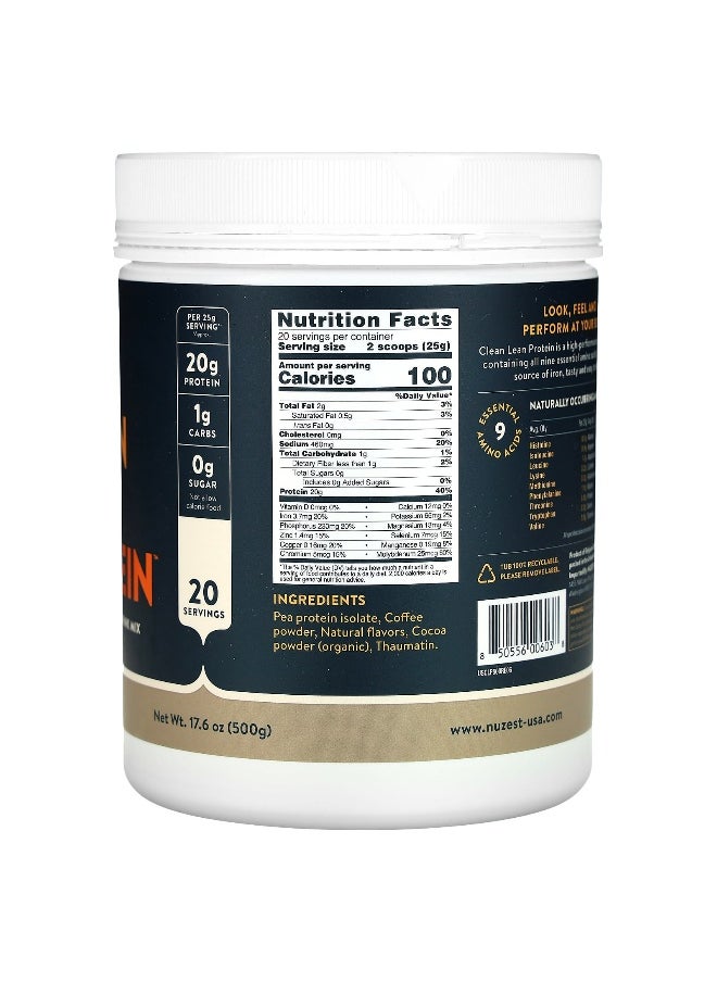 Nuzest, Clean Lean Protein, Real Coffee, 17.6 oz (500 g)