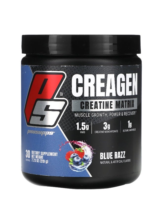 ProSupps, Creagen, Creatine Matrix, Blue Razz, 7.73 oz (219 g)