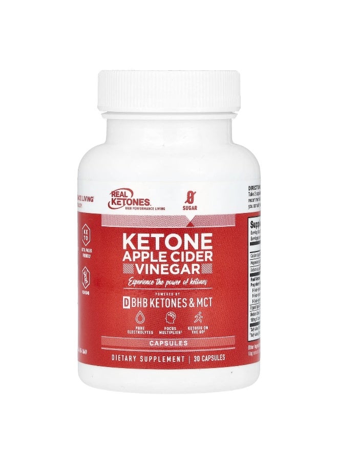 Real Ketones, Ketone Apple Cider Vinegar, 30 Capsules