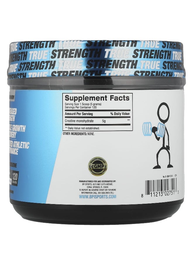 BPI Sports, Micronized Creatine, Unflavored, 1.32 lbs (600 g)