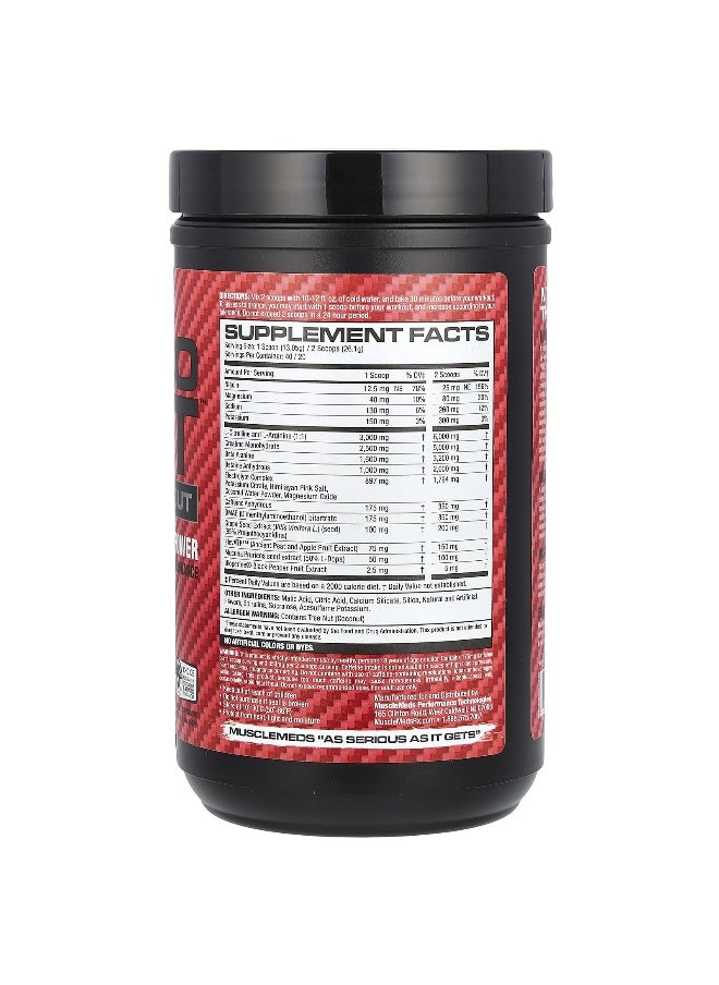 MuscleMeds, Nitro Lift™ Pre-Workout, Blue Slush, 1.15 lbs (522 g)