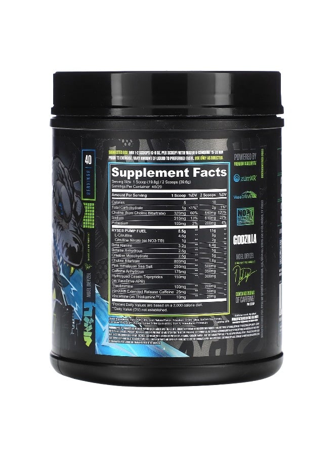 RYSE, Godzilla, Pre-Workout, Monsterberry Lime, 1.74 lb (792 g)