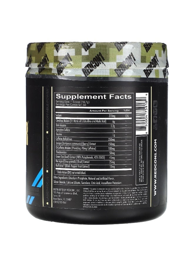 Redcon1, Total War, Pre-Workout, Blue Lemonade, 15.56 oz (441 g)