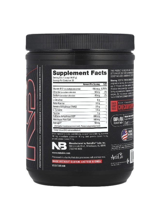 NutraBio, Base Pre-Workout, Fruit Punch, 1.1 lb (497 g)