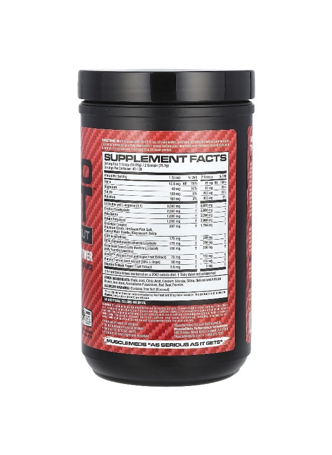 MuscleMeds, Nitro Lift™ Pre-Workout, Cherry Lime, 1.14 lbs (518 g)