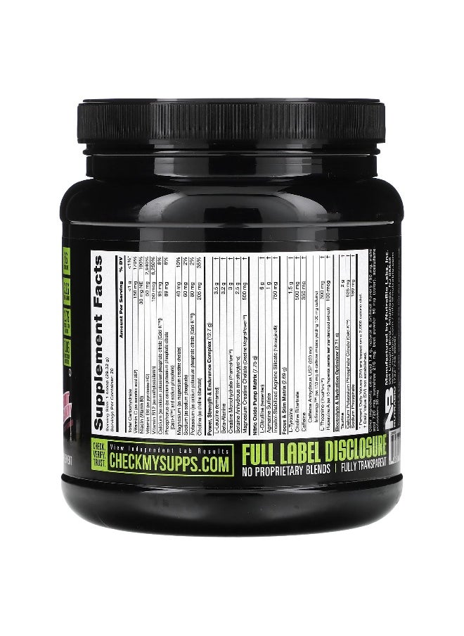 NutraBio, Pre-Workout Performance Igniter, Dragonfruit Candy, 1.29 lb (586 g)