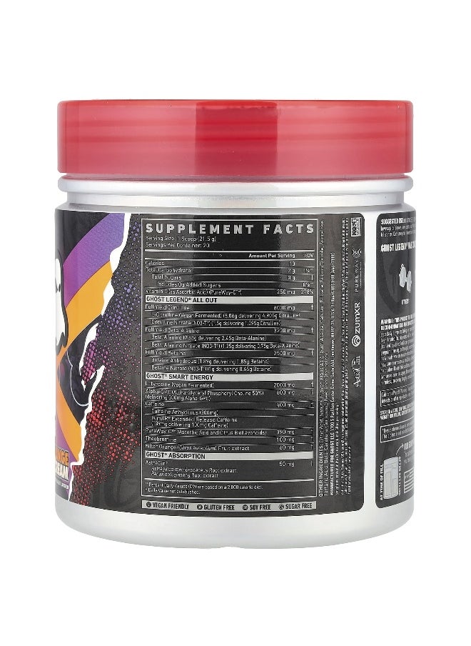 Ghost, Legend® All Out Pre-Workout, Orange Cream, 15.2 oz (430 g)