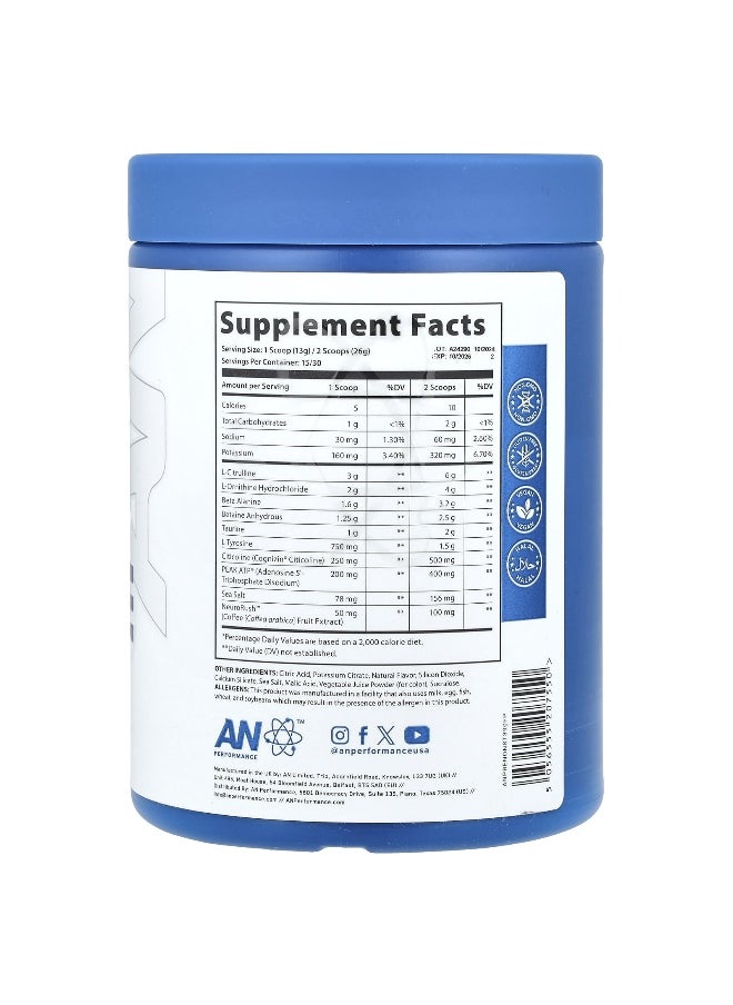 ABE, Pre-Workout, Zero Caffeine, Fruit Punch, 13.75 oz (390 g)