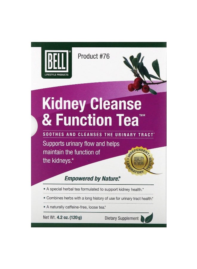 Bell Lifestyle, Kidney Cleanse & Function Tea, 4.2 oz (120 g)