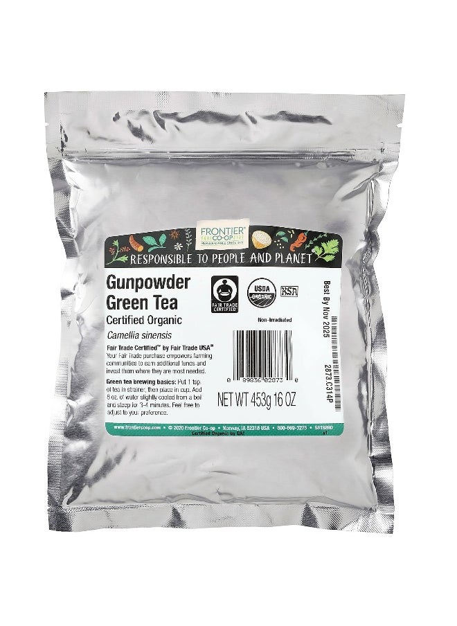 Frontier Co-op, Organic Gunpowder Green Tea, 16 oz (453 g)