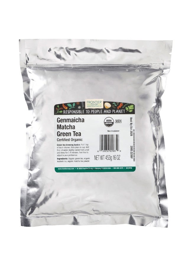 Frontier Co-op, Organic Genmaicha Matcha Green Tea, 16 oz (453 g)