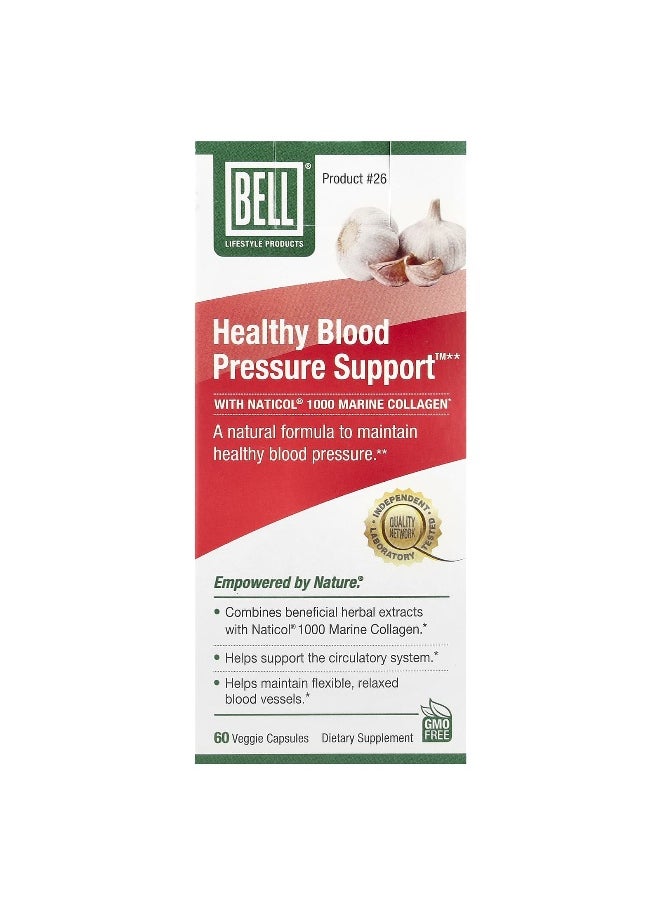 Bell Lifestyle, Healthy Blood Pressure Support™, 60 Veggie Capsules