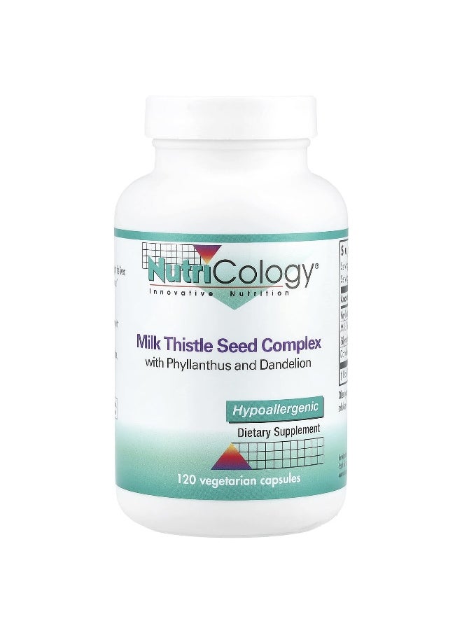 Nutricology, Milk Thistle Seed Complex, 120 Vegetarian Capsules