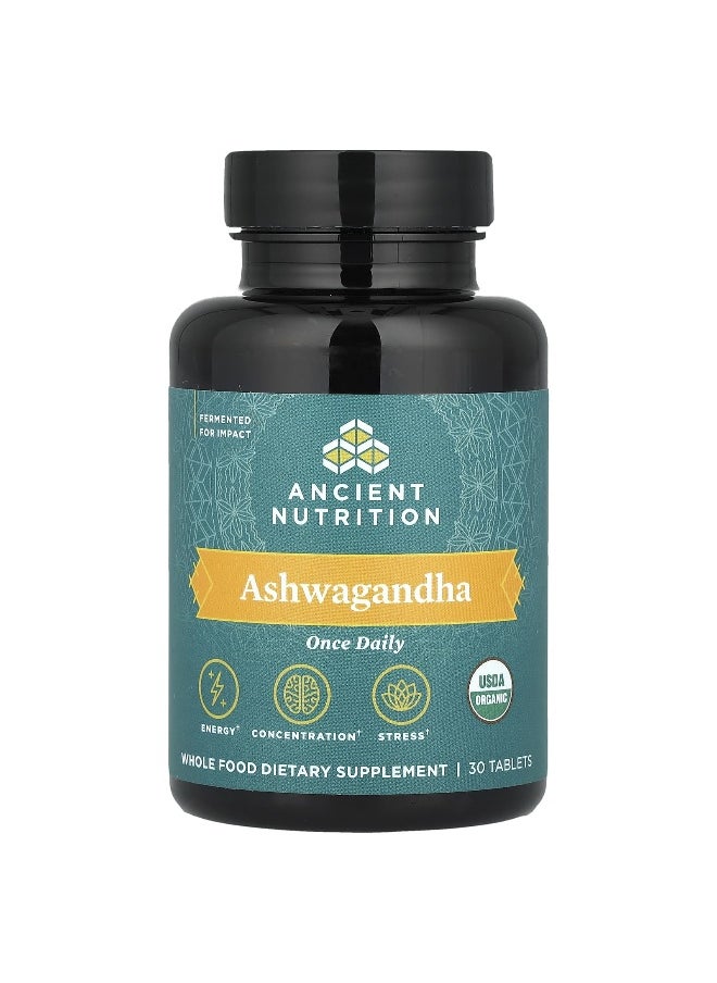 Ancient Nutrition, Ashwagandha, 30 Tablets