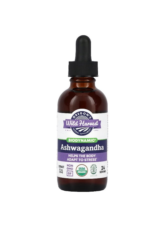 Oregon's Wild Harvest, Biodynamic, Ashwagandha Extract, 2 fl oz (59 ml)
