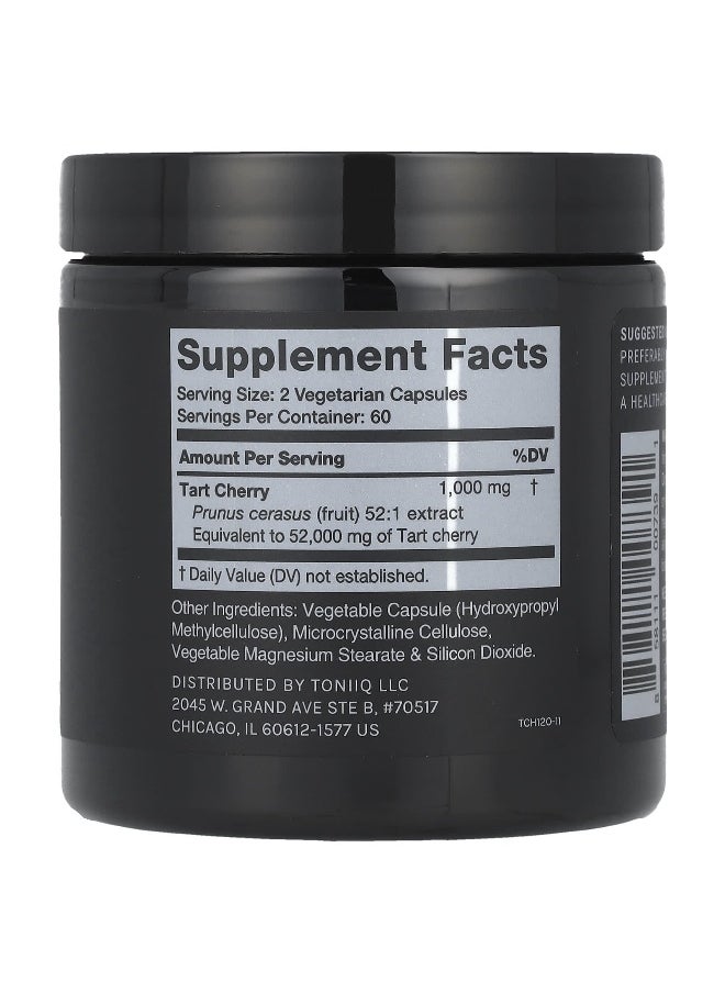 Toniiq, Tart Cherry, 1,000 mg, 120 Capsules (500 mg Per Capsule)