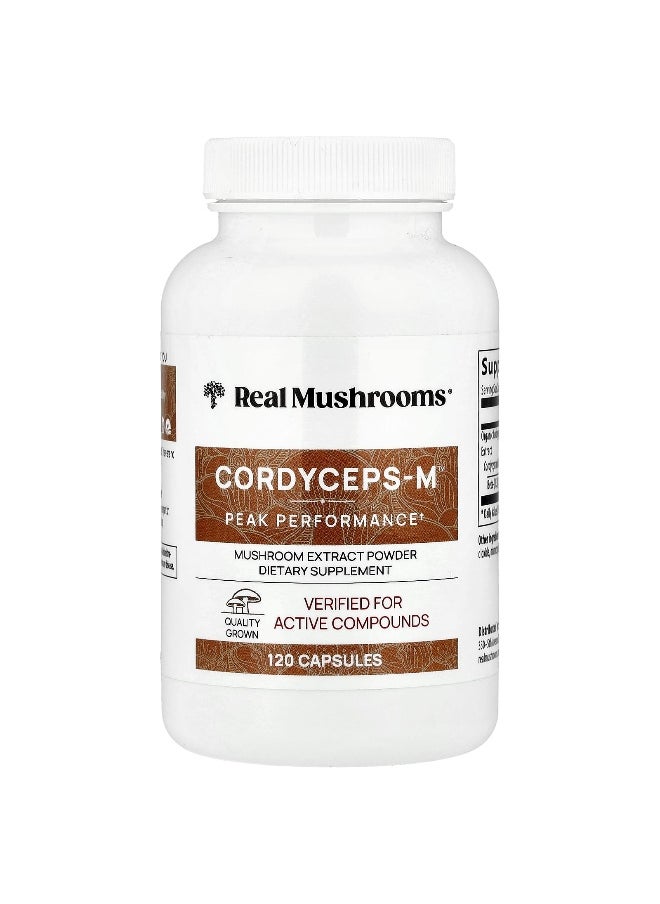 Real Mushrooms, Cordycep-M™, 120 Capsules