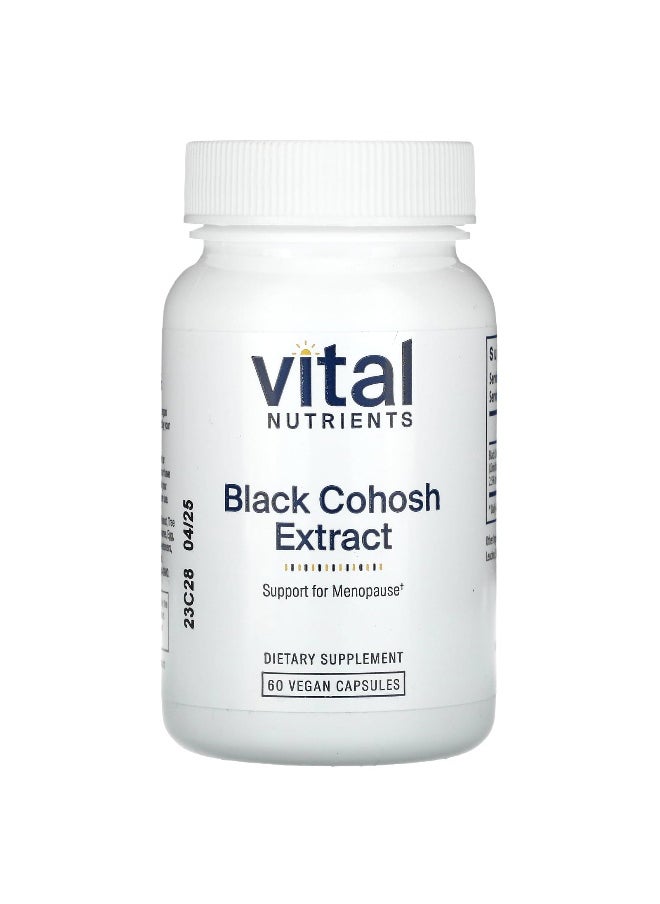 Vital Nutrients, Black Cohosh Extract, 250 mg, 60 Vegan Capsules