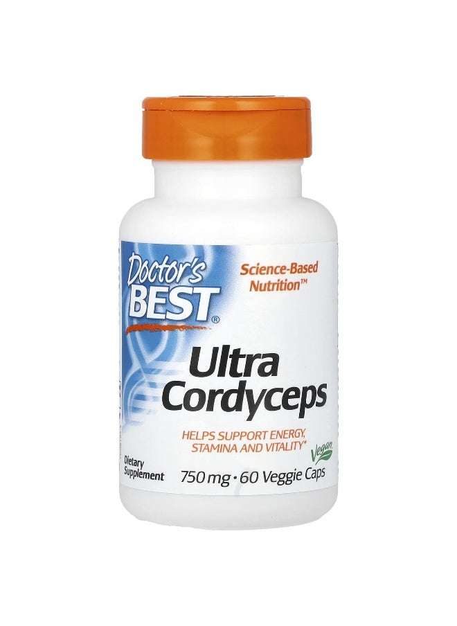 Doctor's Best, Ultra Cordyceps, 750 mg, 60 Veggie Caps