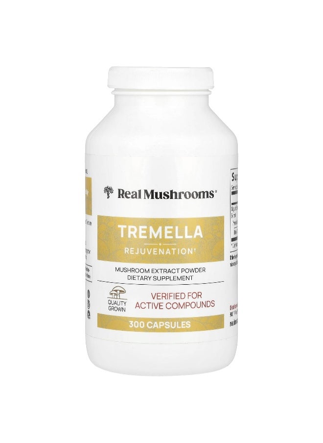 Real Mushrooms, Tremella, Mushroom Extract Powder, 300 Capsules
