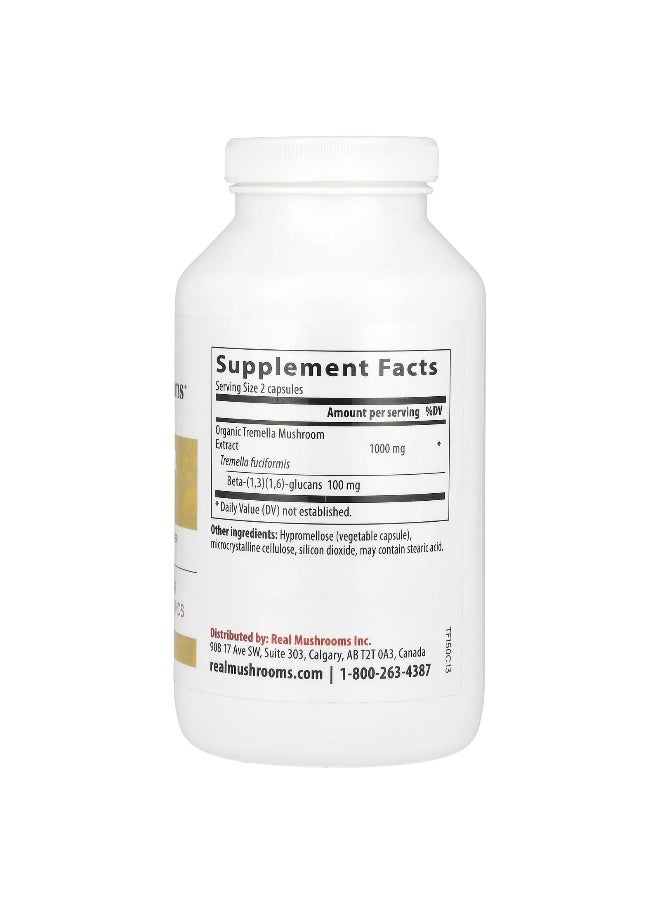 Real Mushrooms, Tremella, Mushroom Extract Powder, 300 Capsules