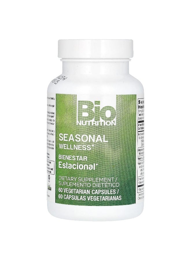Bio Nutrition, Seasonal Wellness, 60 Vegetarian Capsules