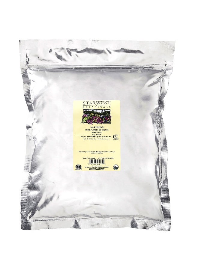 Starwest Botanicals, Organic Elder Flowers C/S, 1 lb (453.6 g)