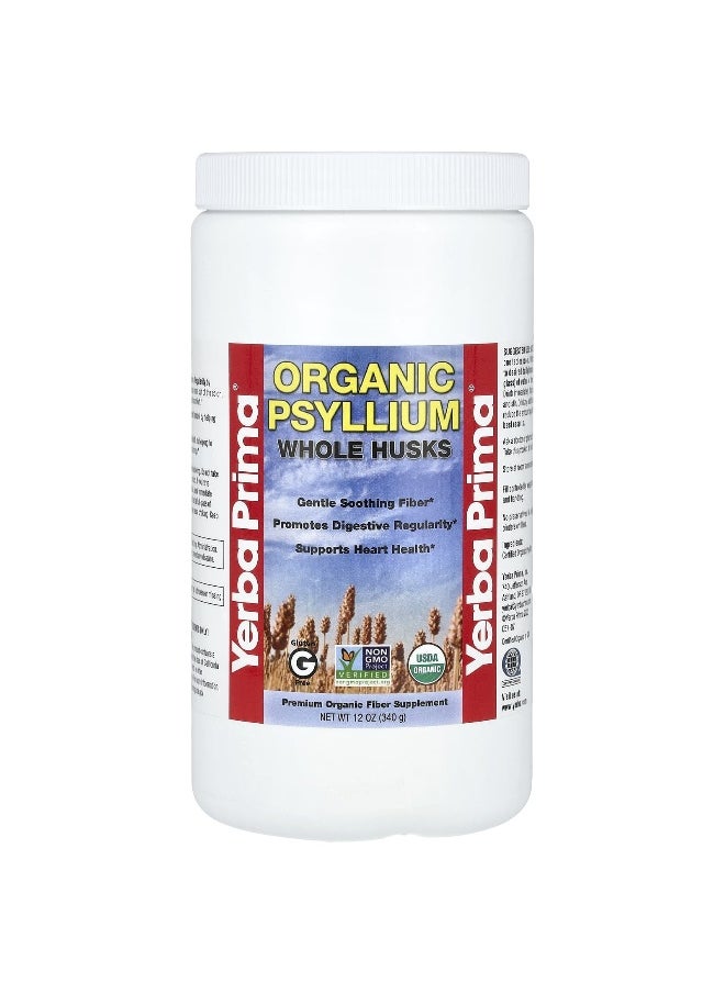 Yerba Prima, Organic Psyllium Whole Husks, 12 oz (340 g)