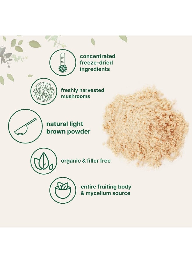 Micro Ingredients Sustainably US Grown, Organic Lions Mane Mushroom Powder 50:1 Extract