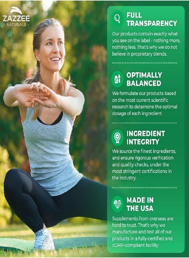 Zazzee Extra Strength Astragalus Root 20:1 Extract, 5000 mg Strength, 70% Polysaccharides, 180 Vegan Capsules, 6 Month Supply, 100% Vegetarian, Standardized and Concentrated 20X Extract, Non-GMO