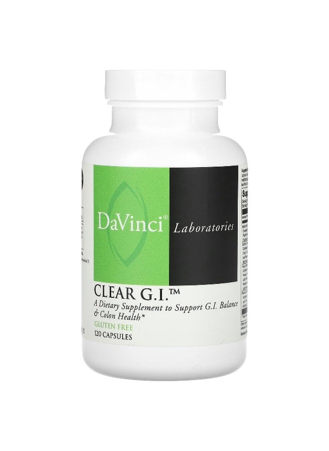 DaVinci Laboratories, Clear G.I., 120 Capsules