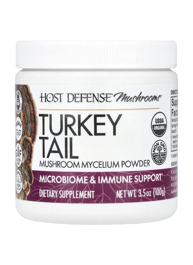 Host Defense, Mushrooms™, Turkey Tail, Mushroom Mycelium Powder, 3.5 oz (100 g)
