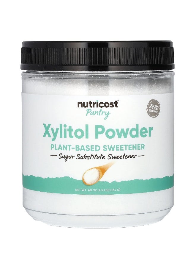 Nutricost, Pantry, Xylitol Powder, Plant-Based Sweetener, 2.5 lb (1,134 g)