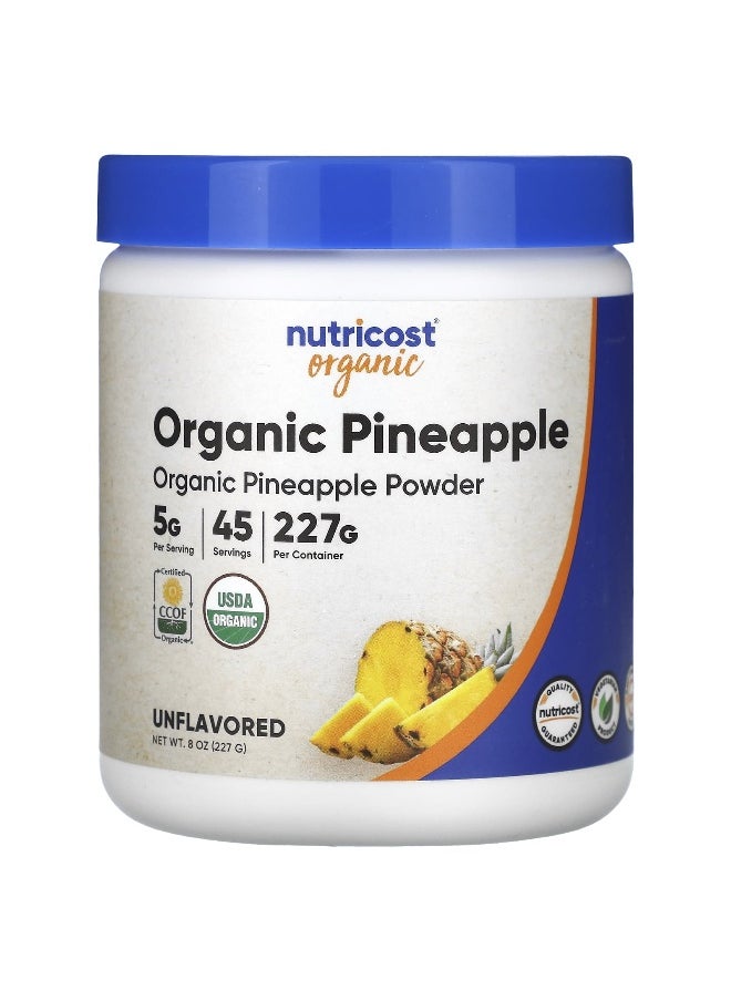 Nutricost, Organic Pineapple Powder, Unflavored, 8 oz (227 g)