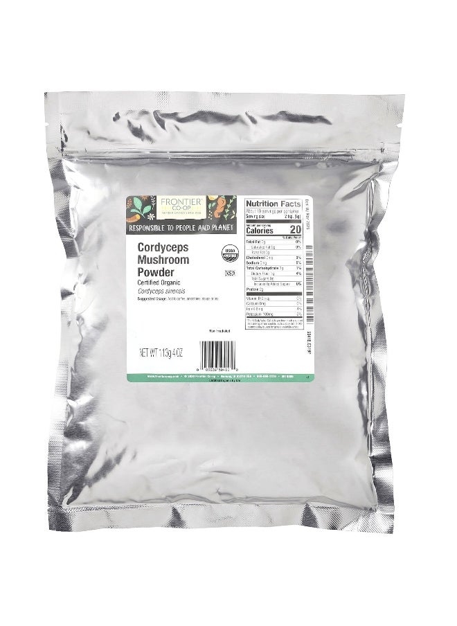 Frontier Co-op, Organic Cordyceps Mushroom Powder, 4 oz (113 g)