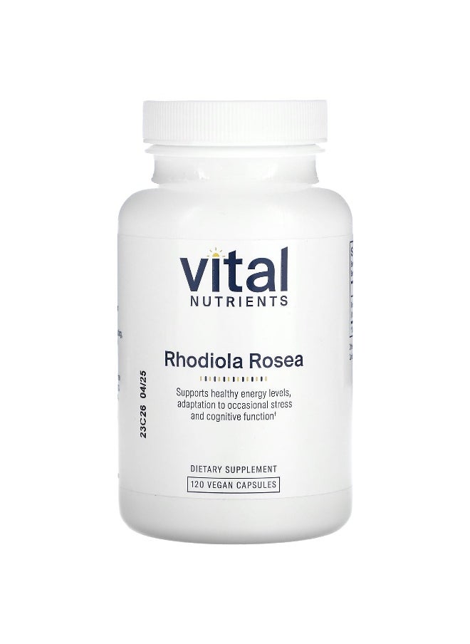 Vital Nutrients, Rhodiola Rosea, 400 mg, 120 Vegan Capsules (200 mg Per Capsule)