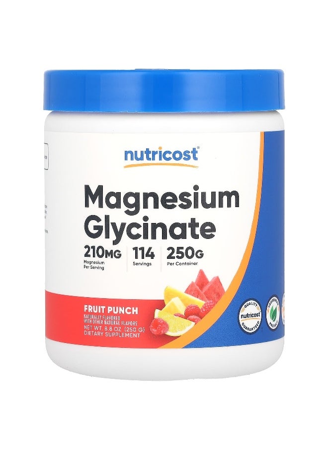Nutricost, Magnesium Glycinate, Fruit Punch, 8.8 oz (250 g)