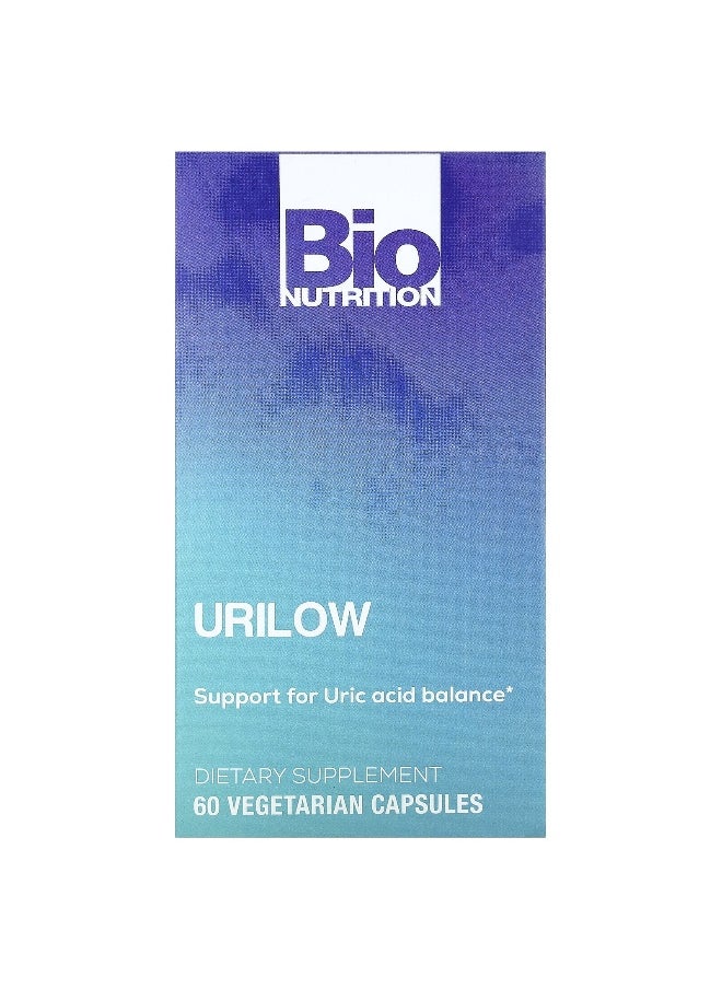 Bio Nutrition, Urilow, 60 Vegetarian Capsules