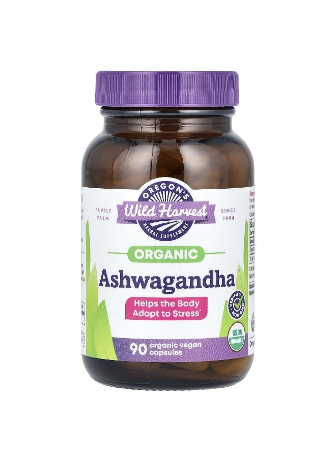 Oregon's Wild Harvest, Organic Ashwagandha, 1,200 mg, 90 Organic Vegan Capsules (400 mg per Capsule)