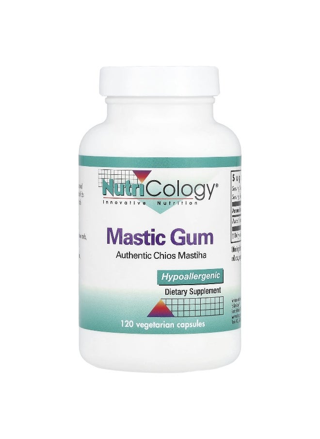 Nutricology, Mastic Gum, 0.5 g, 120 Vegetarian Capsules