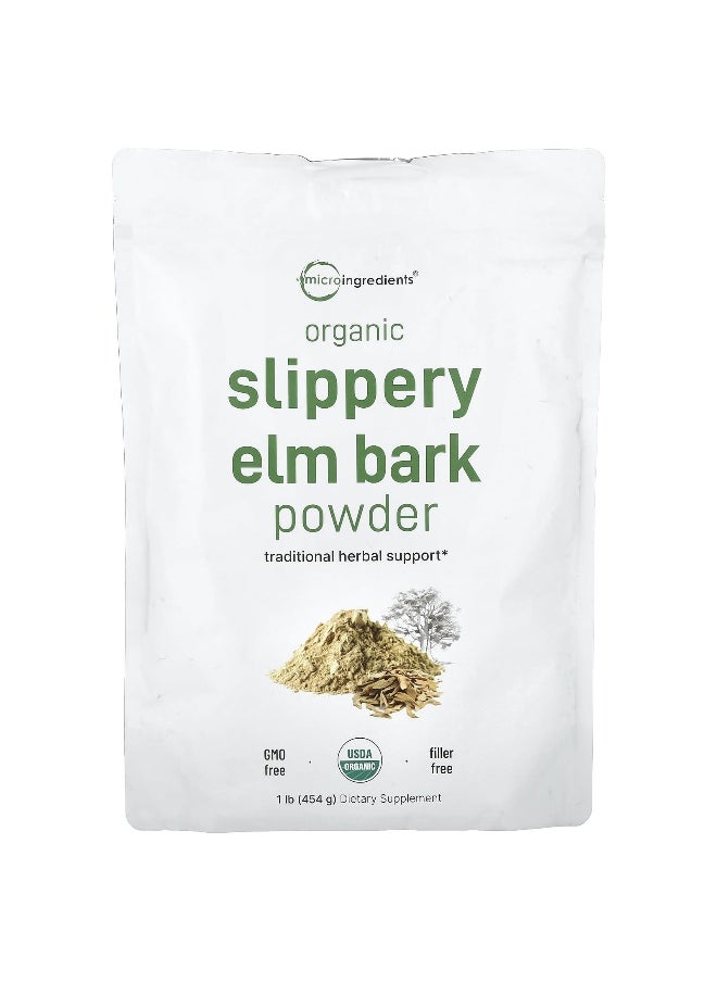 Micro Ingredients, Organic Slippery Elm Bark Powder , 1 lb (454 g)