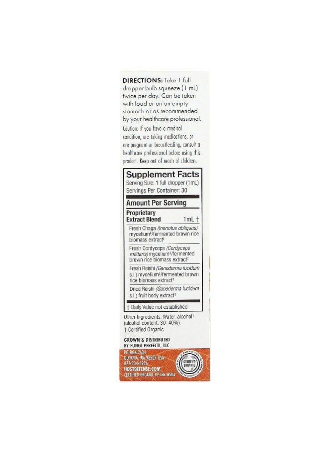 Host Defense, Mushrooms, Organic Breathe Extract, 1 fl oz (30 ml)